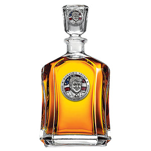 Donald Trump w/ Flag Capitol Decanter
