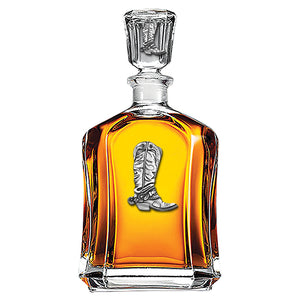 Cowboy Boot Capitol Decanter