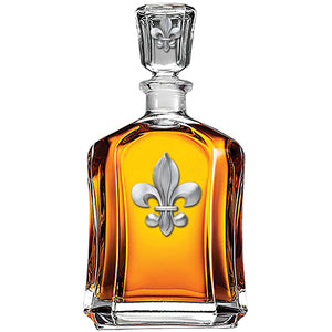 Fleur de lis Capitol Decanter