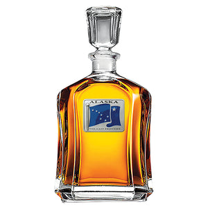 Alaska Flag Capitol Decanter