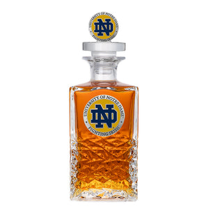 University of Notre Dame Heritage Decanter with 3D Top