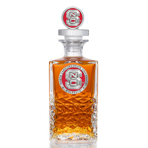 North Carolina State University Heritage Decanter with 3D Top