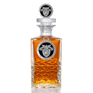 United States Military Academy Crest Heritage Decanter with 3D Top