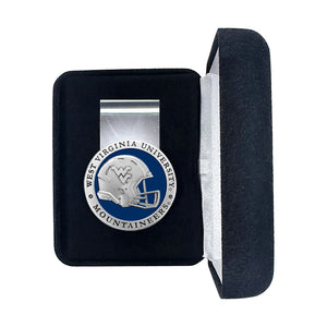 West Virginia University Helmet Money Clip