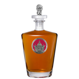 Trump & Vance  Inauguration 2025 Royal Decanter with 3D Trump Head Topper