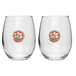 Clemson University Stemless Goblets (Set of 2)
