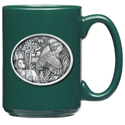 BOBWHITE QUAIL COFFEE MUG - Fine Pewter Gifts - Heritage Metalworks, Inc.