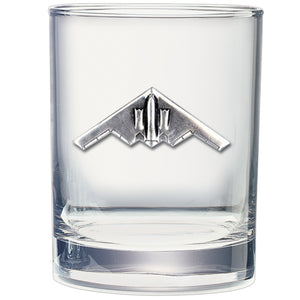 B-2 Bomber Double Old Fashioned Glass