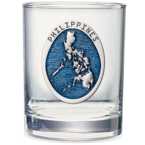 Philippine Map Double Old Fashioned Glass