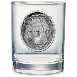 Mountain Lion Double Old Fashioned Glass