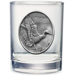 Mallard Ducks Double Old Fashioned Glass