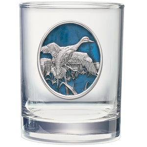Pintail Duck Double Old Fashioned Glass