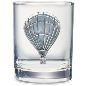 Hot Air Balloon Double Old Fashioned Glass