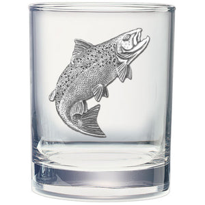 Salmon Double Old Fashioned Glass