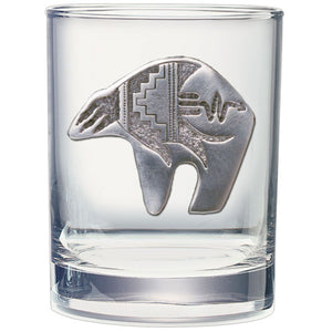 Bear Fetish Double Old Fashioned Glass