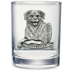 Rottweiler Double Old Fashioned Glass