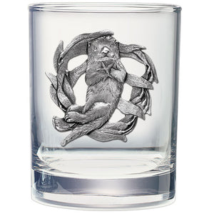 Sea Otter Double Old Fashioned Glass