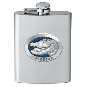 Alligator W/ Florida Flask