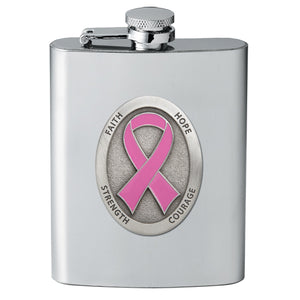 Pink Ribbon Flask
