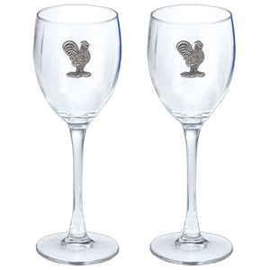 Roosters Goblets (Set Of 2)