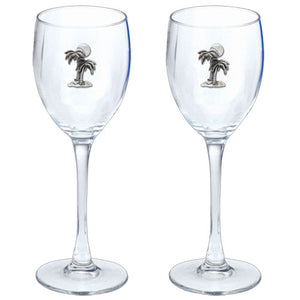Palm Tree Goblets (Set Of 2)