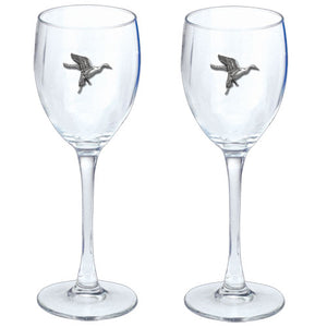 Pintail Duck Goblets (Set of 2)