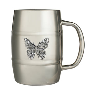 Butterfly Keg Mug