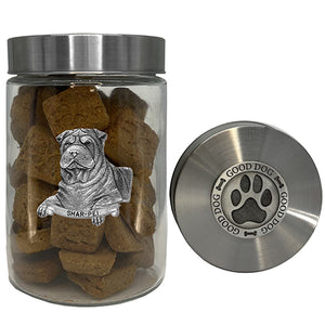Shar-Pei Good Dog Treat Jar