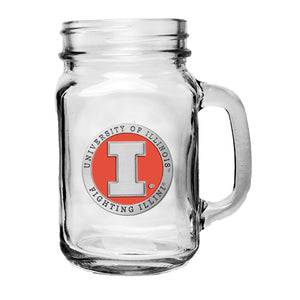 University of Illinois Mason Jar Mug