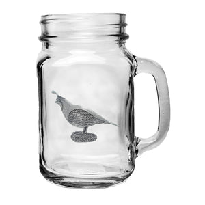 Desert Quail Mason Jar Mug