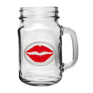 Lips Mason Jar Mug