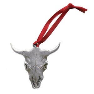 longhorn skull, western, ornament