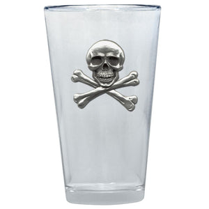 Skull and Bones Pint Glass