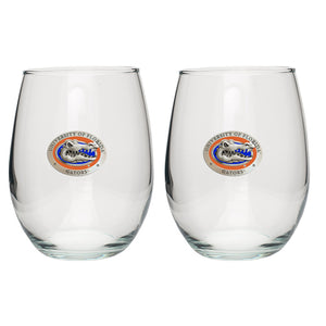 University of Florida Stemless Goblets