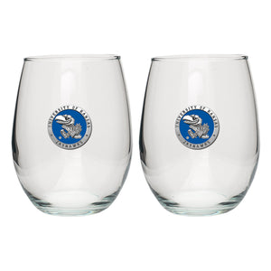 University of Kansas Stemless Goblet (Set Of 2)