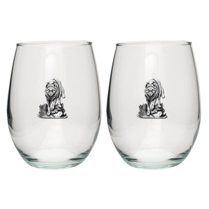 Wolf Stemless Goblets (Set of 2)