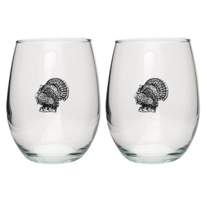 Turkeys Stemless Goblets (Set of 2)