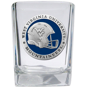 West Virginia University Helmet Square Shot