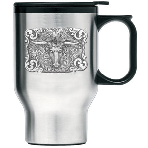 Longhorn, Western, travel mug