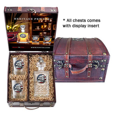 Heritage Decanter Chest Set (3PC)