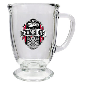 2022 Georgia Football Championship Back to Back Logo Coffee Mug - Heritage Metalworks, Inc.