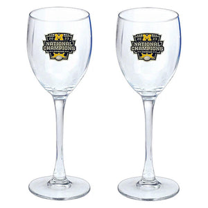 2023 Michigan Football Championship Goblet (Set of 2) - Heritage Metalworks, Inc.