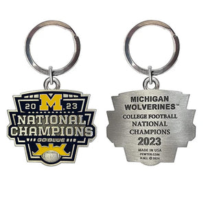 2023 Michigan Football Championship Keychain - Heritage Metalworks, Inc.