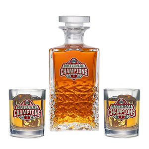 2024 - 25 Ohio State Football Championship Heritage Decanter with 2 Glasses - Heritage Metalworks, Inc.