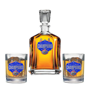 2025 Univ. of Florida Basketball Champ Capitol Decanter with 2 Glasses - Heritage Metalworks, Inc.