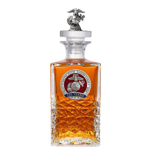 250th Anniversary Marine Corps Heritage Decanter with 3D Top - Heritage Metalworks, Inc.