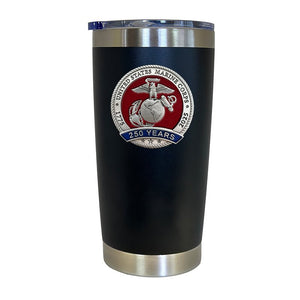 250th Anniversary Marine Corps Thermal Drink - Black - Heritage Metalworks, Inc.