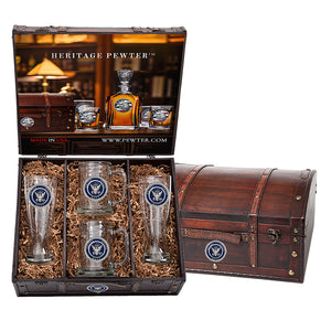Navy Beer Chest Set