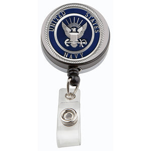 Navy Badge Reel
