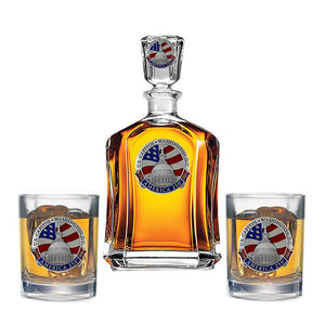 America's 250th Anniversary Capito Dome Capitol Decanter with 2 Glasses - Heritage Metalworks, Inc.